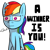 Size: 1200x1200 | Tagged: safe, artist:crashbrowns, derpibooru import, rainbow dash, pegasus, pony, a winner is you, meme, solo