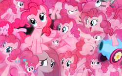 Size: 3200x2000 | Tagged: artist needed, safe, pinkie pie, earth pony, pony, female, mare, pink coat, solo, wallpaper