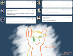 Size: 1280x982 | Tagged: safe, applejack, earth pony, pony, ask, ask ol applejack, solo, tumblr