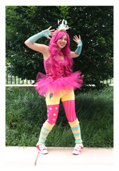 Size: 3136x4496 | Tagged: safe, artist:rizzapiff, pinkie pie, human, cosplay, irl, irl human, photo, solo