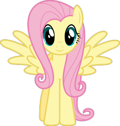 Size: 4482x4713 | Tagged: safe, artist:xpesifeindx, fluttershy, pegasus, pony, .svg available, absurd resolution, cute, looking at you, shyabetes, simple background, solo, standing, transparent background, vector