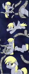 Size: 1280x3155 | Tagged: safe, artist:moemneop, derpy hooves, pegasus, pony, comic:return to equestria, comic, female, mare, solo