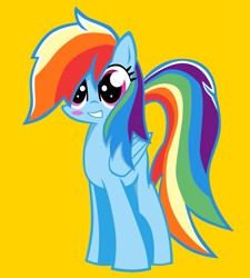 Size: 1775x1968 | Tagged: safe, artist:amberpendant, derpibooru import, rainbow dash, pegasus, pony, female, mare, simple background, solo