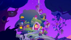 Size: 930x522 | Tagged: safe, screencap, fluttershy, pegasus, pony, stare master, fluttershy's cottage, solo