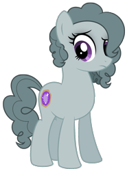 Size: 877x1183 | Tagged: safe, artist:reitanna-seishin, marble pie, pinkie pie, earth pony, pony, alternate hairstyle, curly hair, element of laughter, solo
