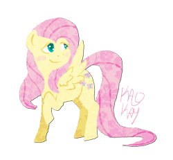 Size: 2132x1972 | Tagged: safe, artist:kaokay, fluttershy, pegasus, pony, simple background, solo, transparent background