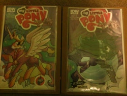 Size: 2592x1944 | Tagged: safe, idw, princess celestia, princess luna, alicorn, pony, comic, jetpack comics, larry's comics, signature