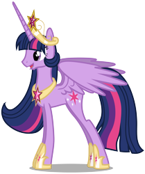 Size: 4880x5840 | Tagged: safe, artist:jordila-forge, derpibooru import, twilight sparkle, twilight sparkle (alicorn), alicorn, pony, absurd resolution, big crown thingy, female, jewelry, mare, older, older twilight, regalia, simple background, solo, svg, transparent background, ultimate twilight, vector