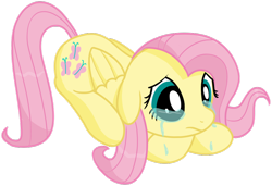 Size: 1024x701 | Tagged: safe, artist:transparentpony, fluttershy, pegasus, pony, crying, female, mare, solo