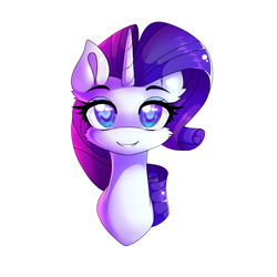 Size: 2500x2500 | Tagged: safe, artist:novabytes, rarity, pony, unicorn, bust, colored pupils, portrait, simple background, solo, transparent background