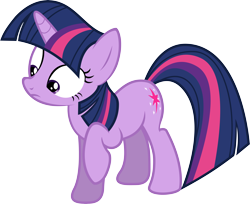 Size: 7368x6000 | Tagged: safe, artist:tamalesyatole, derpibooru import, twilight sparkle, unicorn twilight, pony, unicorn, the crystal empire, absurd resolution, curious, female, mare, raised hoof, simple background, solo, transparent background, vector