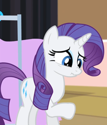 Size: 848x985 | Tagged: safe, screencap, rarity, pony, unicorn, rarity takes manehattan, nose wrinkle, sad, scrunchy face, solo