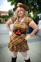 Size: 798x1200 | Tagged: safe, applejack, human, cosplay, irl, irl human, photo, solo