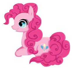 Size: 929x874 | Tagged: safe, artist:noah-tenshin, pinkie pie, earth pony, pony, female, mare, pink coat, pink mane, simple background, solo, transparent background