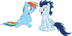 Size: 9264x4679 | Tagged: safe, artist:davidpinskton117, derpibooru import, rainbow dash, soarin', pegasus, pony, absurd resolution, female, male, preggo dash, pregnant, shipping, simple background, soarindash, straight, transparent background