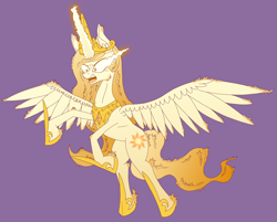 Size: 934x750 | Tagged: safe, artist:deusexequus, princess celestia, alicorn, pony, prime celestia, simple background, solo