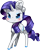 Size: 746x939 | Tagged: safe, artist:tidalwav-3, part of a set, rarity, pony, unicorn, chibi, simple background, solo, transparent background