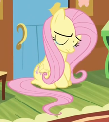 Size: 420x468 | Tagged: safe, screencap, fluttershy, pegasus, pony, it ain't easy being breezies, crying, sad, solo