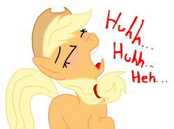 Size: 3124x2314 | Tagged: safe, artist:masterxtreme, applejack, earth pony, pony, fetish, simple background, sneezing, sneezing fetish, solo