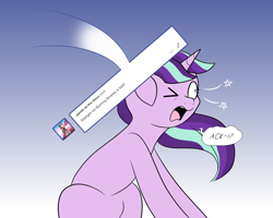 Size: 3000x2400 | Tagged: safe, starlight glimmer, pony, unicorn, series:glimmering spectacle, ask, dialogue, solo, tumblr