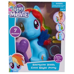 Size: 450x450 | Tagged: safe, derpibooru import, applejack, rainbow dash, human, my little pony: the movie, irl, irl human, looking at you, merchandise, photo, toy