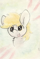 Size: 686x1009 | Tagged: safe, artist:slightlyshade, derpy hooves, pegasus, pony, female, mare, solo, traditional art