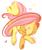 Size: 500x589 | Tagged: safe, artist:purochen, fluttershy, pegasus, pony, flutterbutt, solo, underhoof