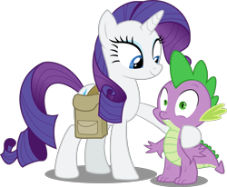 Size: 3455x2849 | Tagged: safe, artist:nuclear-dash, rarity, spike, dragon, pony, unicorn, inspiration manifestation, female, hug, male, shipping, sparity, straight