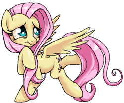 Size: 295x244 | Tagged: safe, artist:stoic5, fluttershy, pegasus, pony, female, mare, pink mane, solo, yellow coat