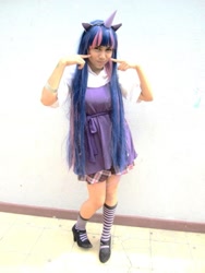 Size: 555x740 | Tagged: safe, derpibooru import, twilight sparkle, human, cosplay, irl, irl human, photo, solo