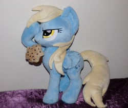 Size: 3801x3215 | Tagged: safe, artist:epicrainbowcrafts, derpy hooves, pegasus, pony, auction, female, irl, mare, muffin, photo, plushie, solo