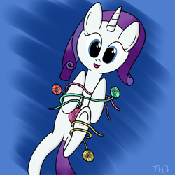 Size: 1000x1000 | Tagged: safe, artist:joey, rarity, pony, unicorn, behaving like a cat, yarn