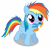 Size: 6000x5584 | Tagged: dead source, safe, artist:chubble-munch, derpibooru import, rainbow dash, spitfire, pegasus, pony, absurd resolution, cute, dashabetes, doll, filly, filly rainbow dash, mouth hold, plushie, solo, younger