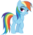 Size: 2577x2750 | Tagged: safe, artist:rainbowmaned, derpibooru import, rainbow dash, pegasus, pony, shadow play, high res, raised hoof, simple background, smiling, solo, transparent background, vector