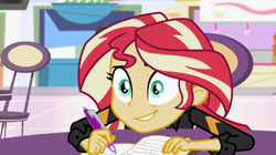 Size: 1280x718 | Tagged: safe, screencap, sunset shimmer, equestria girls, mirror magic, spoiler:eqg specials, solo