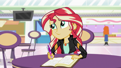 Size: 1280x718 | Tagged: safe, screencap, golden hazel, sunset shimmer, equestria girls, mirror magic, spoiler:eqg specials