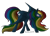 Size: 2500x1800 | Tagged: safe, artist:dreamyartcosplay, derpibooru import, rainbow dash, pegasus, pony, ask nightmare mane 6, ask nightmare six, glowing eyes, nightmare rainbow dash, nightmarified, signature, simple background, solo, transparent background