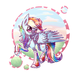 Size: 1500x1500 | Tagged: safe, artist:inky-pinkie, derpibooru import, rainbow dash, pegasus, pony, chibi, clothes, converse, cute, shoes, socks, solo, striped socks