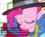 Size: 575x470 | Tagged: safe, screencap, pinkie pie, earth pony, pony, best pony, caption, cropped, rap, rapper pie, scrunchy face, solo, vulgar