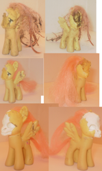 Size: 1024x1722 | Tagged: safe, artist:fonypan, fluttershy, pegasus, pony, brushable, sculpture, skull, toy, toy abuse