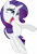 Size: 6065x8867 | Tagged: safe, artist:tehmage, rarity, pony, unicorn, absurd resolution, faint, simple background, solo, transparent background, vector