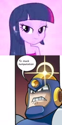 Size: 1417x2835 | Tagged: safe, derpibooru import, edit, twilight sparkle, equestria girls, equestria girls (movie), archie comics, comic, flash man, megaman, misspelling