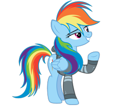 Size: 4048x3536 | Tagged: safe, artist:kimmyartmlp, derpibooru import, rainbow dash, pegasus, pony, clothes, female, hoodie, mare, raised hoof, rapper, simple background, solo, transparent background, vector