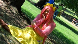 Size: 960x540 | Tagged: safe, artist:scarlet prettycure, fluttershy, human, cosplay, irl, irl human, photo