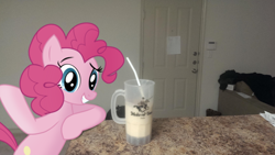 Size: 1024x576 | Tagged: safe, artist:farminilla, pinkie pie, irl, photo, ponies in real life, solo