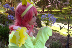 Size: 1300x872 | Tagged: safe, artist:irrituslamia, fluttershy, human, cosplay, irl, irl human, photo, solo