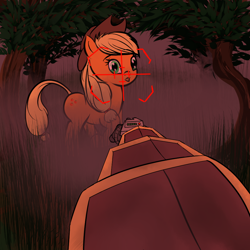 Size: 1000x1000 | Tagged: safe, artist:darkcord, applejack, earth pony, pony, blonde mane, female, mare, orange coat, solo