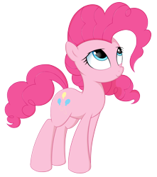 Size: 2056x2331 | Tagged: safe, artist:kas92, pinkie pie, earth pony, pony, female, mare, pink coat, pink mane, simple background, solo, transparent background