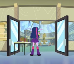 Size: 400x350 | Tagged: safe, derpibooru import, screencap, spike, twilight sparkle, equestria girls, equestria girls (movie)