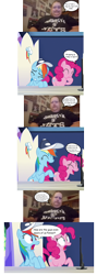 Size: 1100x3100 | Tagged: safe, derpibooru import, pinkie pie, rainbow dash, earth pony, pegasus, pony, barstool sports, baseball cap, basketball, breaking the fourth wall, brooklyn nets, cap, comic, computer, frank fleming, frankie midnight, hat, laughing, monitor, nba, shocked, song parody, sports, sports e-cyclopedia, throne, throne room, twilight's castle, vulgar, winter wrap up song, youtube